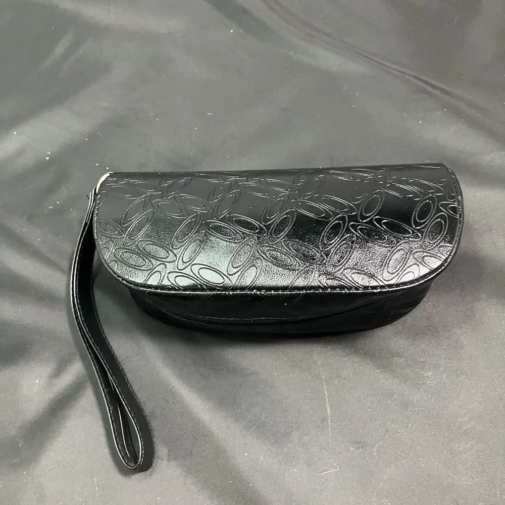 Oakley Soft Shell Case Zip Glasses Sunglasses Black‎ Logo Wristlet Strap